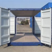 20FT SHIPPING CONTAINER WITH ALL DOORS OPEN
