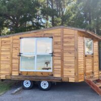 Wood Home On Wheel